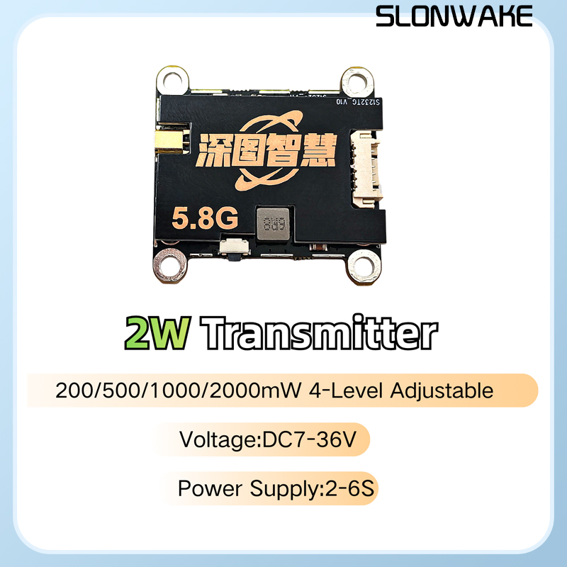 SLONWAKE 5.8G 56CH 2W 송신기 VTX( - Fpv Drone Receiver 리뷰 및 가격