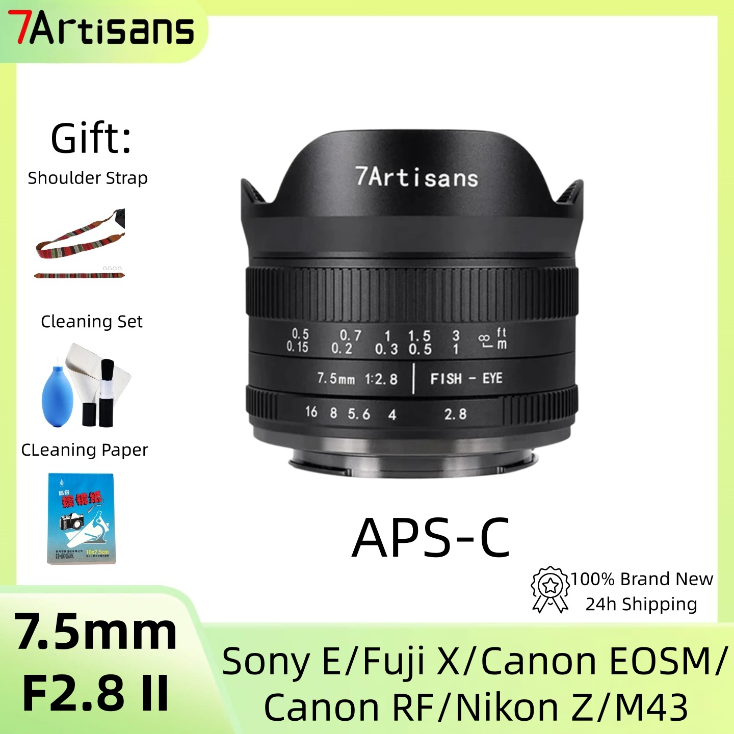 7artisans 7.5mm F2.8 II APS-C  - Canon Camera Eos M50 Mark Ii 리뷰 및 가격